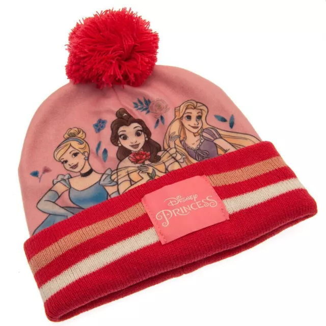 Disney Princess Junior Bobble Hat & Glove Set - Brand New Official Merchandise 2