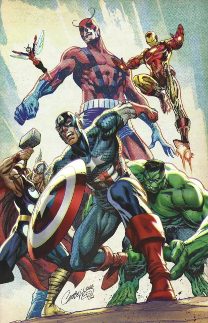 Avengers Assemble Alpha #1 1:100 J Scott Campbell Variant Marvel 2022 VF/NM