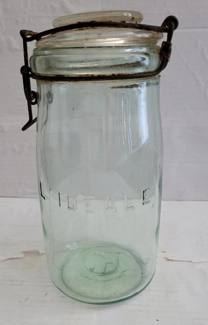 Grand Bocal En Verre 1 Litre Made In Italy - Style Campagne, Déco Florale Ou Cuisine