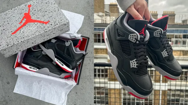 Air Jordan 4 Retro Bred Reimagined (2024) - Size US7-13 - Brand New DS $70 OFF✅