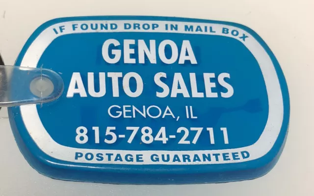 Genoa IL Auto Sales Car Dealer Dealership Illinois Motors Automotive Keychain