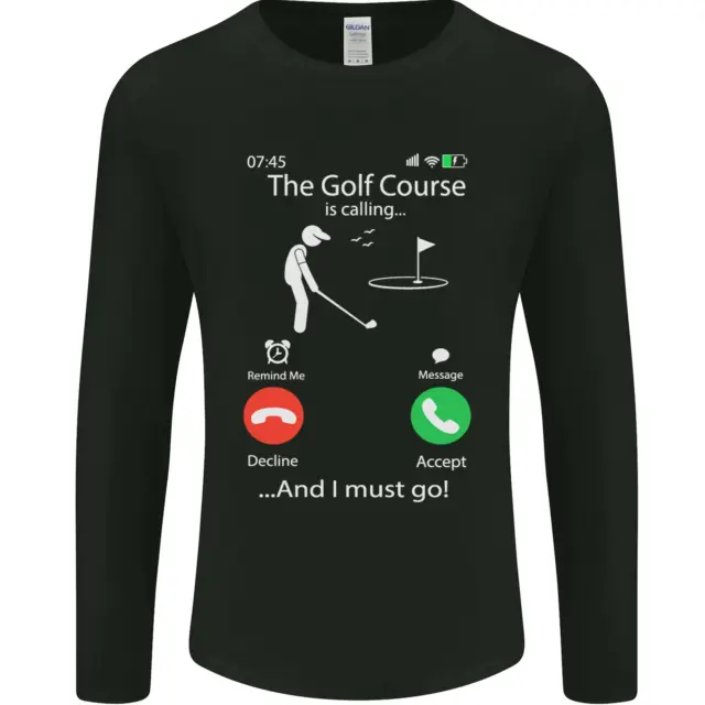 Golf Is Calling Golfer Golfing Funny Mens Long Sleeve T-Shirt