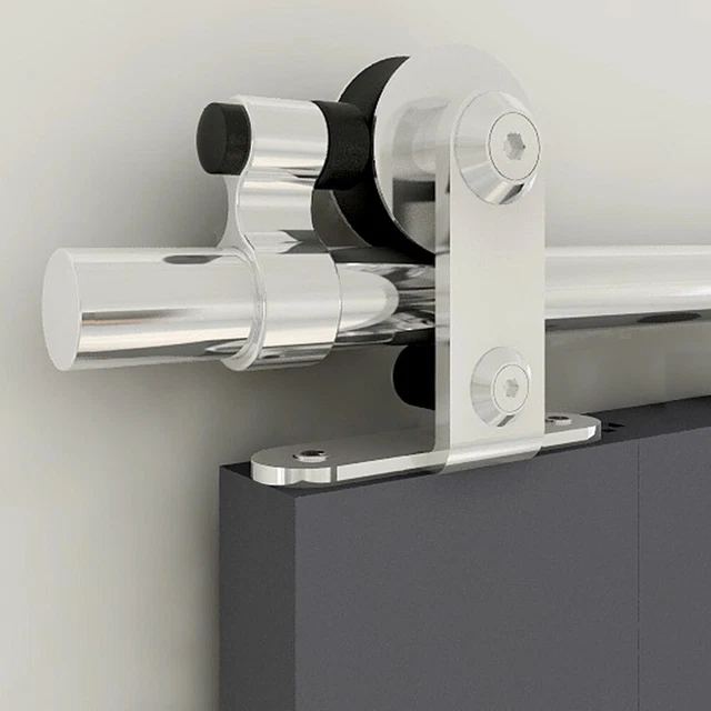 CCJH 4-20FT Stainless Steel Sliding Barn Door Hardware Closet Kit Single/Double