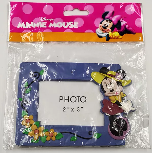 portafoto photo frame MINNI Minnie Mouse gomma Disney new sealed Kiddyland