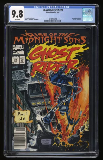 Ghost Rider (1990) #28 CGC NM/M 9.8 White Pages 1st Midnight Sons Lilith!