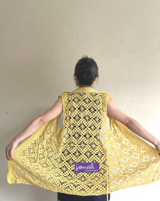 New Arrival - Woman cowl, Sleeveless Cardigan, soft, lightweight, light yellow
