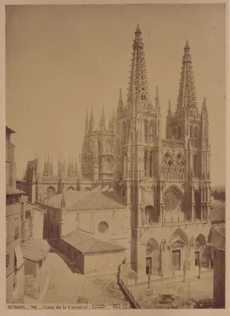 Burgos Spanien Sehr Große Foto Von J.Laurent Vintage Albumin