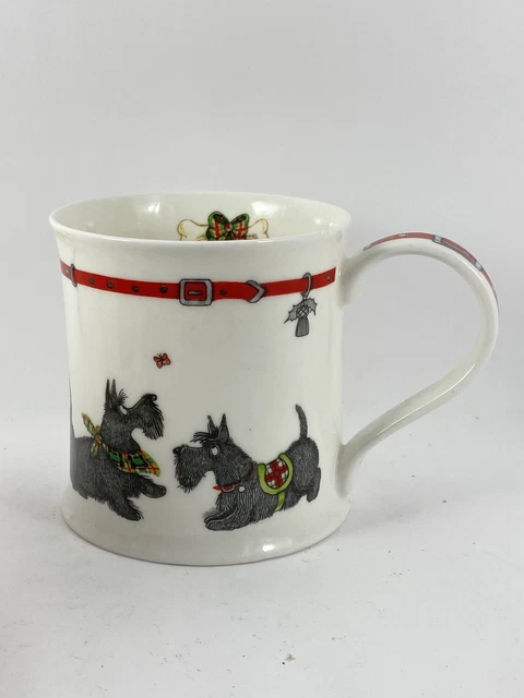 Dunoon Scottie By Cherry Denman Scottish Terrier Dog White Fine Bone China Mug