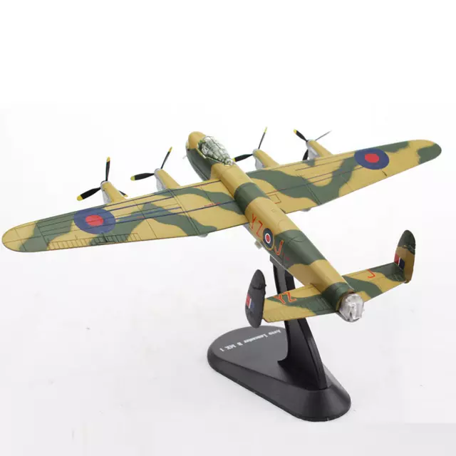 Lancaster MK1 Bomber 617 Bomber Squadron Aircraft Fighter Model Collection 1:144 3