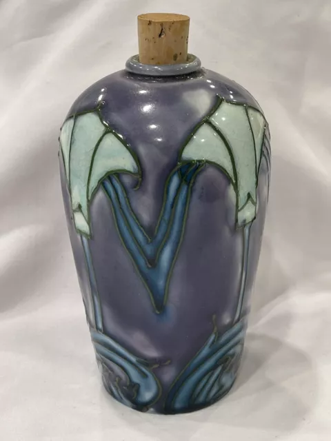 Minton Art Nouveau Secessionist RARE Collectable Small Vase Purple Blue Floral