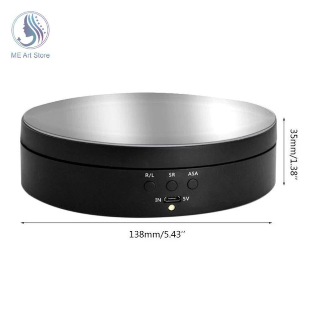 Tocadiscos eléctrico tSand 360° con pantalla giratoria para accesorios de video fotografía