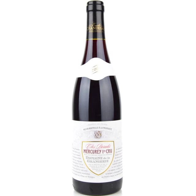 Mercurey  1 er cru Clos Paradis 2004 fruits rouges cuir Bourgogne 1 BOUTEILLE