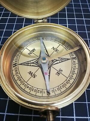 Flat Compass Antique Nautical Marine Vintage Large Brass Marine  Best Gift Item
