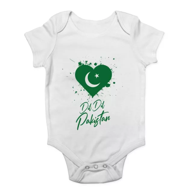 Jungen Mädchen Baby Grow Dil Dil Pakistan Cricketweste Body Geschenk