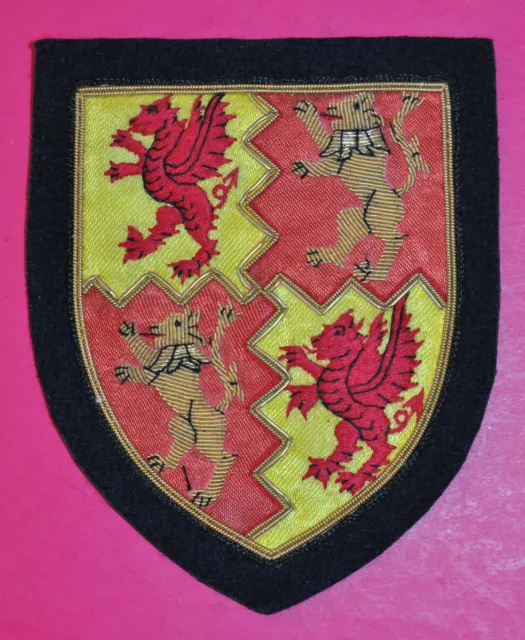 Carmarthenshire bullion wire blazer badge