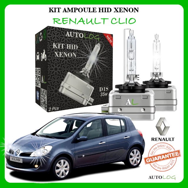 Ampoules Xénon D2S 5000K Pour Renault Clio III - Lot De 2, 35W, Blanc Pur - Neuf Sous Blister