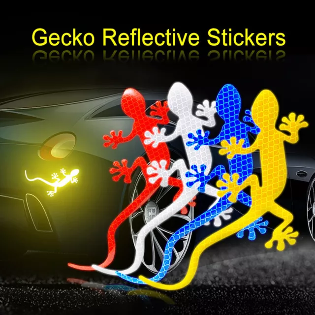Autoaufkleber 2 Stück Metall 3D Stereo Gecko Selbstklebender