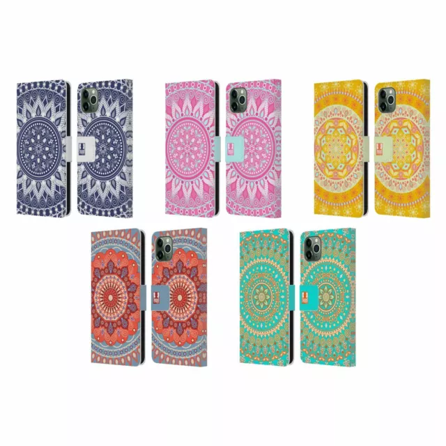 HEAD CASE DESIGNS MANDALA CUSTODIA COVER A PORTAFOGLIO PER APPLE iPHONE TELEFONI