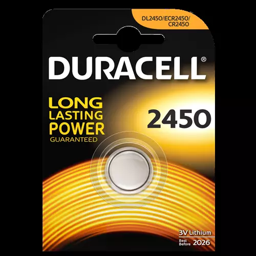 1 Batterie Bouton 3v Lithium DL2450, CR2450, ECR2450 Duracell