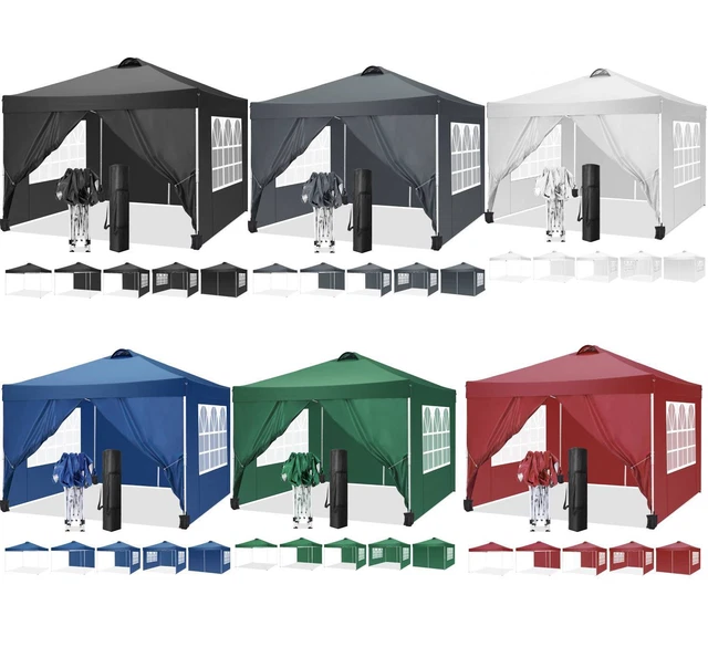 Popup Pavillon 3x3m Wasserdicht Partyzelt Gartenzelt UV Faltpavillon faltbar NEU