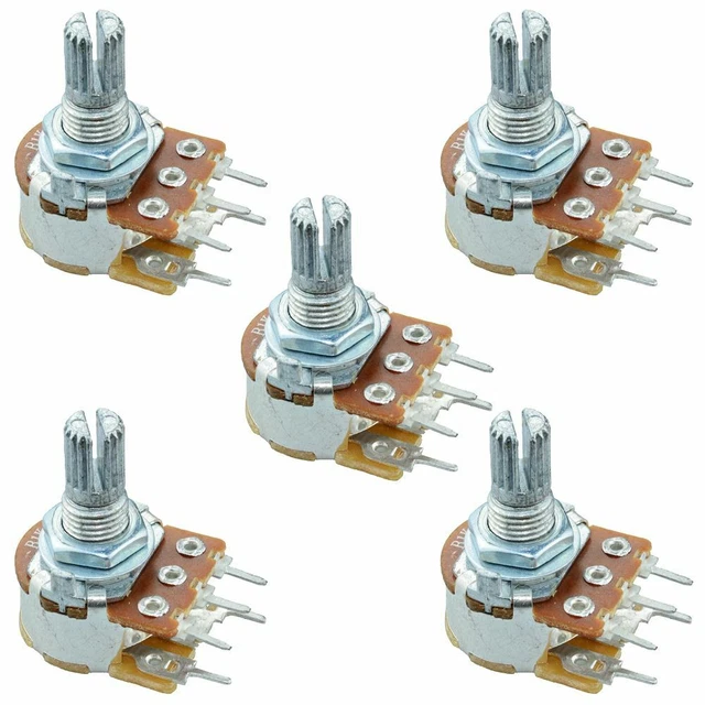 5 X 20K Linear 16mm Potentiometer Pot W/Switch 20.37 PicClick