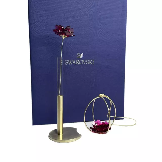 Swarovski Crystal Flowers Garden Tales Set Rose