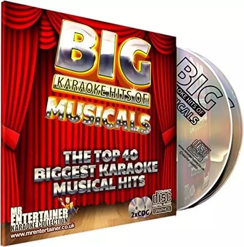 Mr Entertainer Big Karaoke Hits of Musicals - Doppel-CD + G CDG-Pack. 40 Broadway