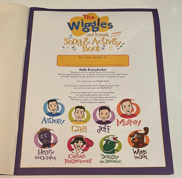 THE WIGGLES AND Friends Song and Activity Book Paperback 2004 OG ...