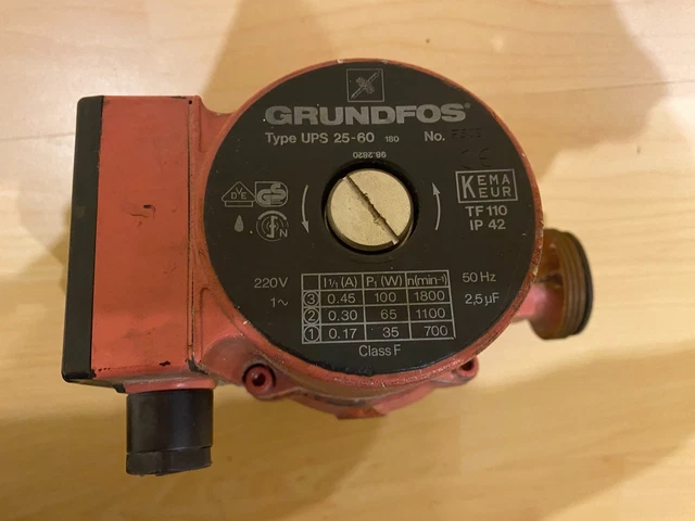 Grundfos Umwälzpumpe Ups 25 60 Pumpe Heizungspumpe 180