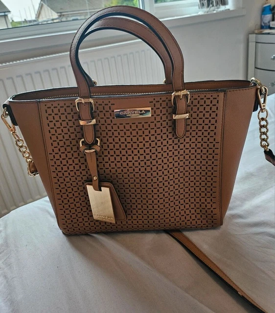CARVELA WINGED TOTE bag medium light grey with dust bag 29.99 PicClick UK