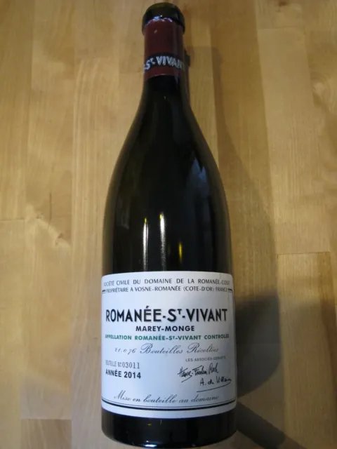 2014 DRC ROMANEE ST VIVANT  / No Cork / Empty  Bottle / Burgundy Domaine Conti