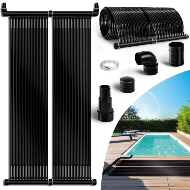 tillvex Chauffage Solaire pour Piscine 76 x 300cm Réchauffeur Solaire écologique