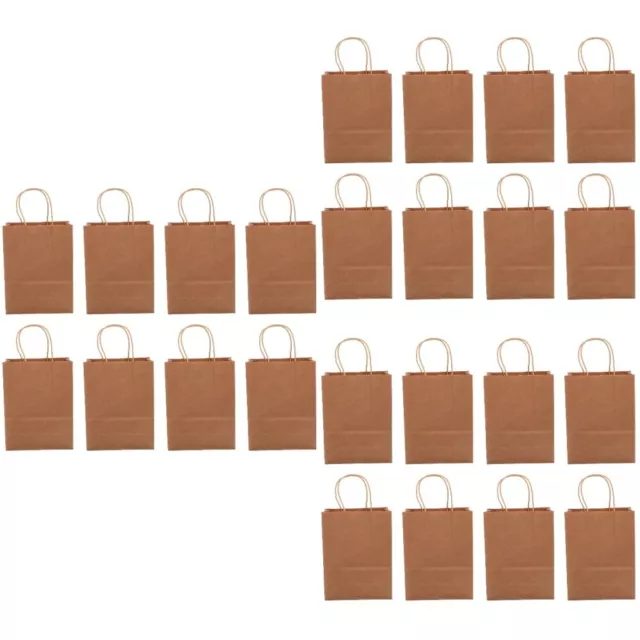 60 Pcs Sac Papier Boulangerie Sacs D'épicerie En Cadeau Fleur Achats Vêtements