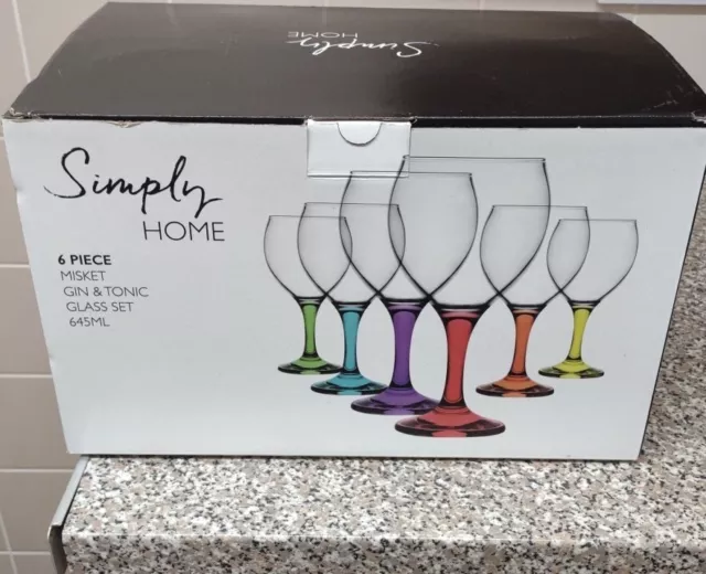 Simply Home 6 Piece Misket Gin & Tonic Glass Set