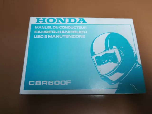 Libretto Manual uso manutenzione maintenance Multilingua ITA HONDA CBR 600 F 89