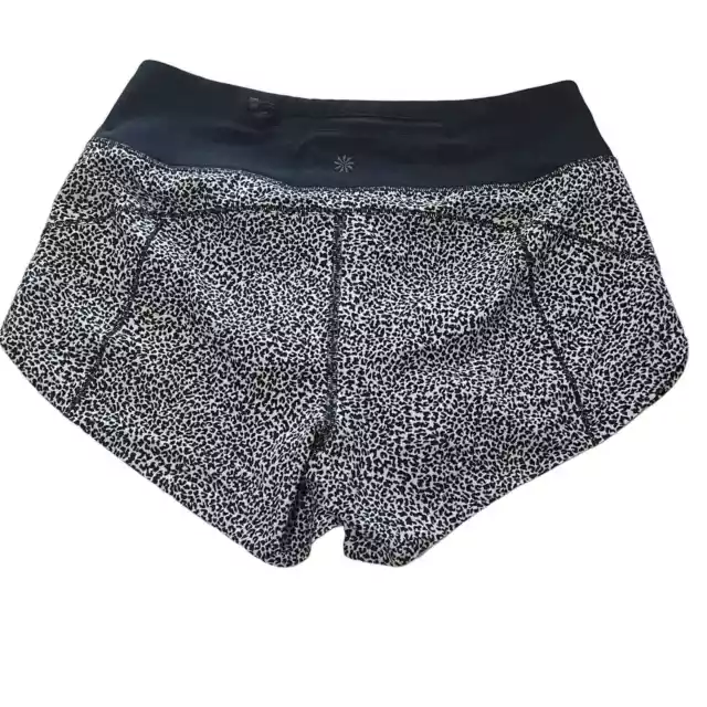 ATHLETA RUN WITH It 3.5” Short Womens Size XXS Micro Cheetah Print Lined  £32.24 - PicClick UK