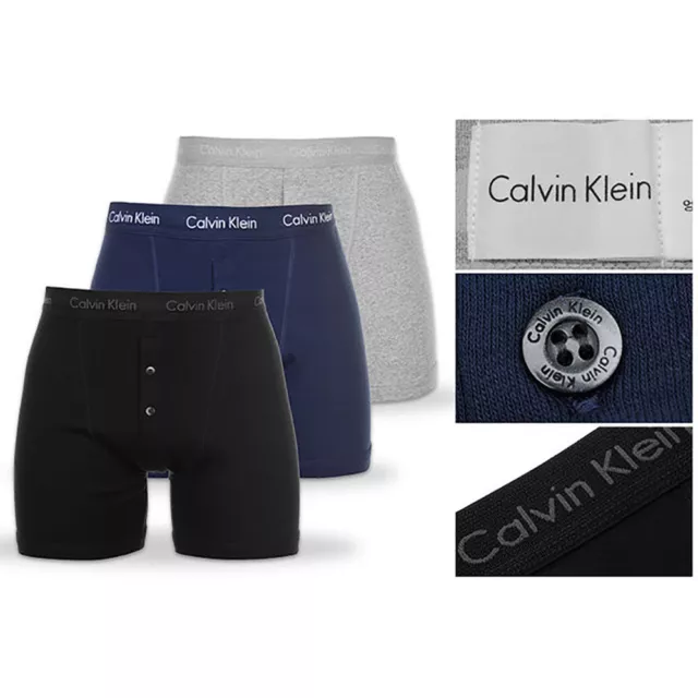 Calvin Klein Boxers CK Mens Trunks Shorts Pants Button Briefs Cotton Underwear