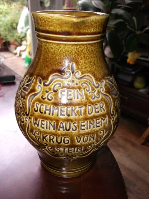WINE PITCHER &amp;FEIN Schmeckt Der Wein Aus Einem Krug Von Stein&amp;quot; Germany ...