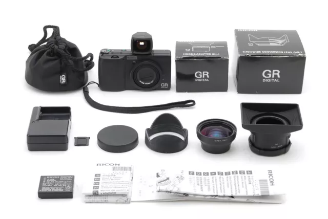 【NEAR MINT】 Ricoh GR 16.2MP APS-C CMOS Compact Digital Camera From JAPAN