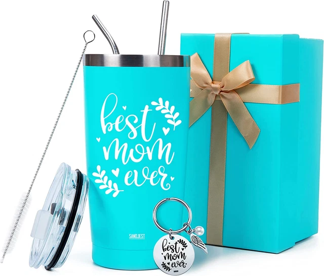 Best Mom Ever Tumbler - 20 Oz Gift for Mother Stainless Stee Coffee Travel Mug