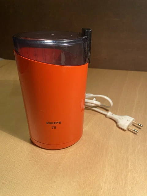 Moulin à Café électrique Vintage Braun 4036 - Orange - Années 70 - Testé OK