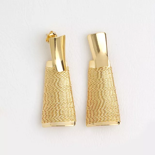 14Kt Yellow Gold Earrings for Women and Ladies, Cocktail Party Dangling Earring