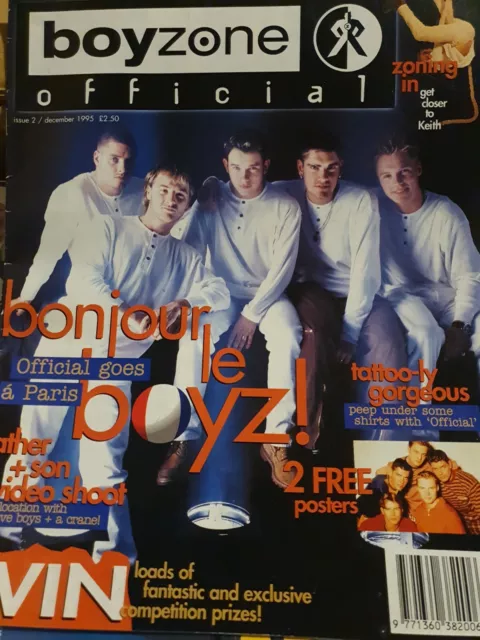 Boyzone Official Magazine Issue 2- no giant poster but all pages present