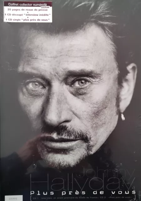 Johnny Hallyday -1998 - Coffret Collector numéroté - "Plus près de Vous'' - Mint