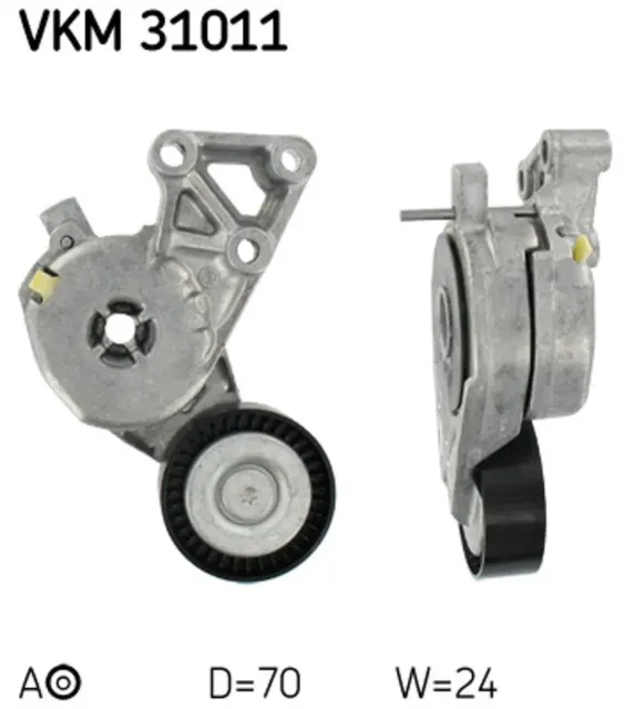 Rullo di serraggio SKF cinghia trapezoidale VKM 31011 per VW AUDI SEAT SKODA A3 GOLF ALTEA 4