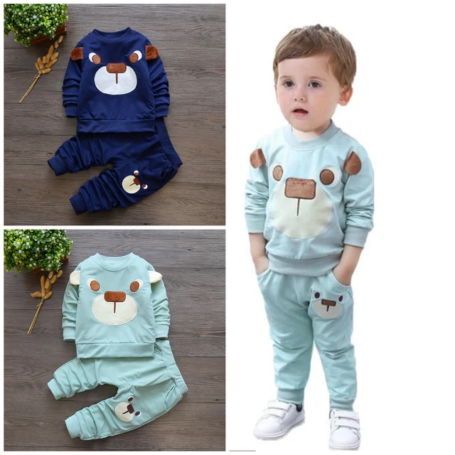 Abiti bambina pullover tuta top + pantaloni bambini set vestiti ragazzo