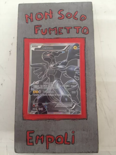 CARTA POKEMON ZEKROM FULL ART 114/114 BIANCO E NERO ITA BUONA