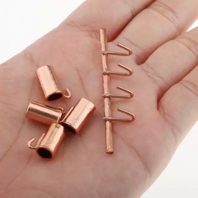 1:12 Puppenhaus Miniaturküche Kupferbecher und Haken Mini Kochgeschirr Spielset