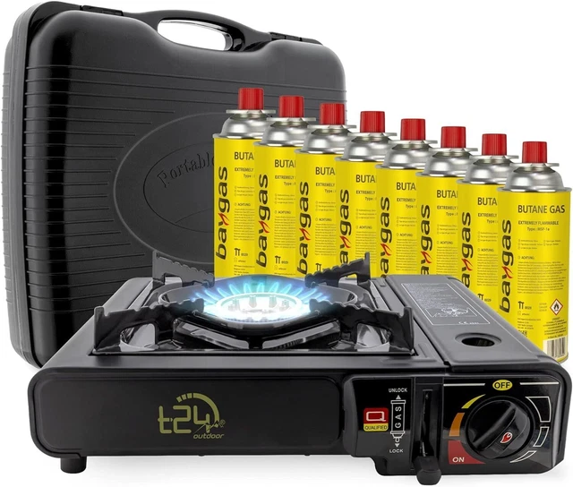 Réchaud De Camping | Réchaud À Gaz Avec Cartouches De Gaz | Cuisinière