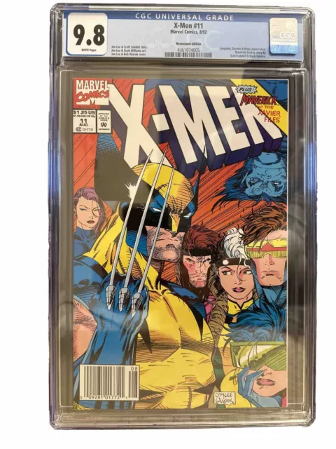 X-Men #11 Newsstand CGC 9.8 Classic Jim Lee cover Dazzler Wolverine Jubilee